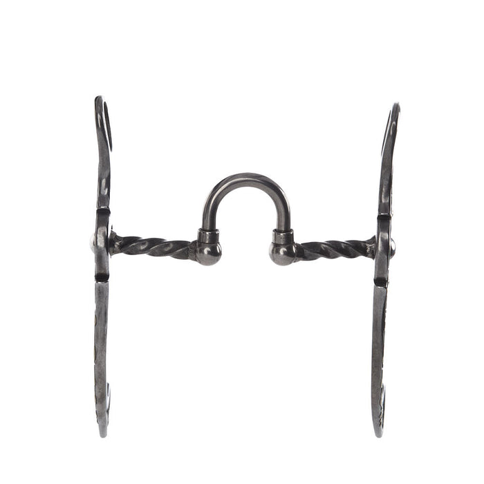 Brandon Anthony Bit & Spur Co. Slow Twist Ported rection Floral Shank Bit