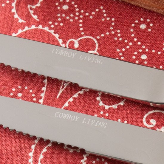 Cowboy Collectibles Ranch Brands Steak Knife Set of 4
