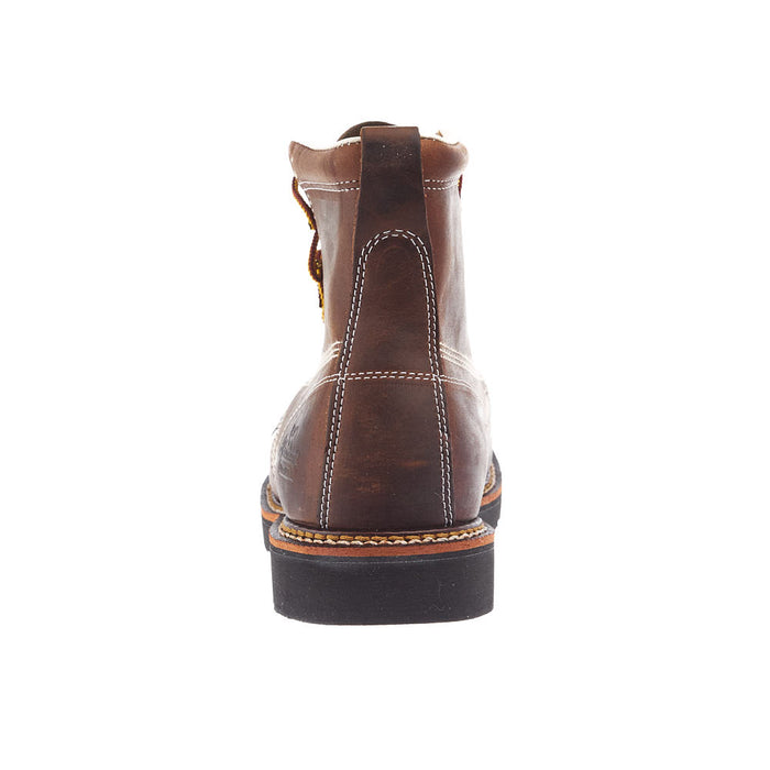 Thorogood Men`s American Heritage 6In Lace Up Top Round Soft Toe Work Boot