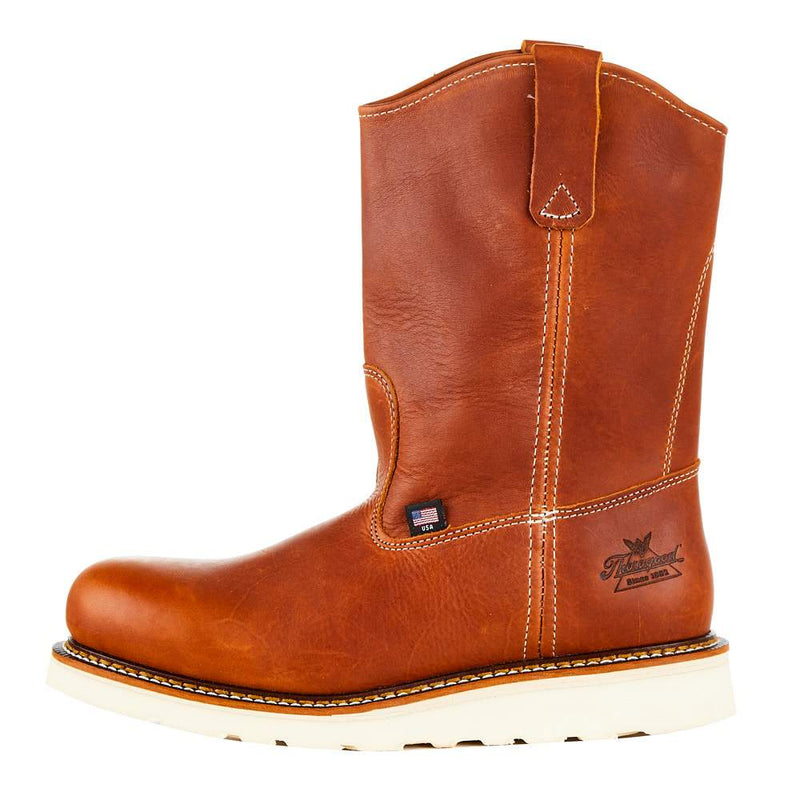 Thorogood Men`s Tobacco 11` Soft Toe Pull On Work Boot
