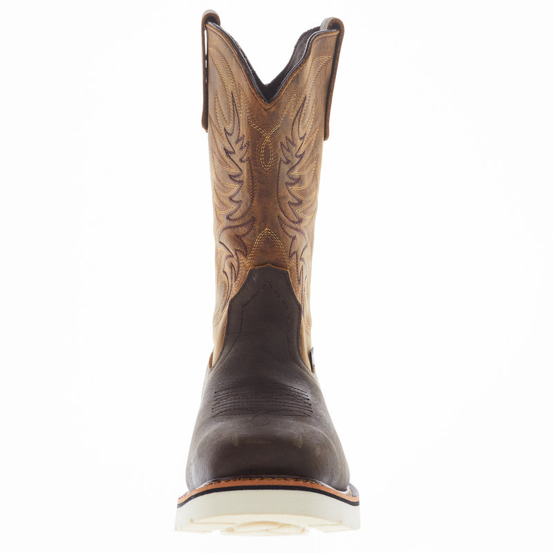 Thorogood Men's Square Wellington Pebble Brown Soft Toe Boot