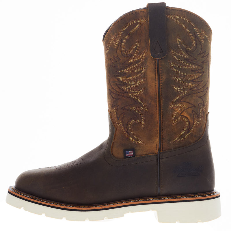 Thorogood Men's Square Wellington Pebble Brown Soft Toe Boot