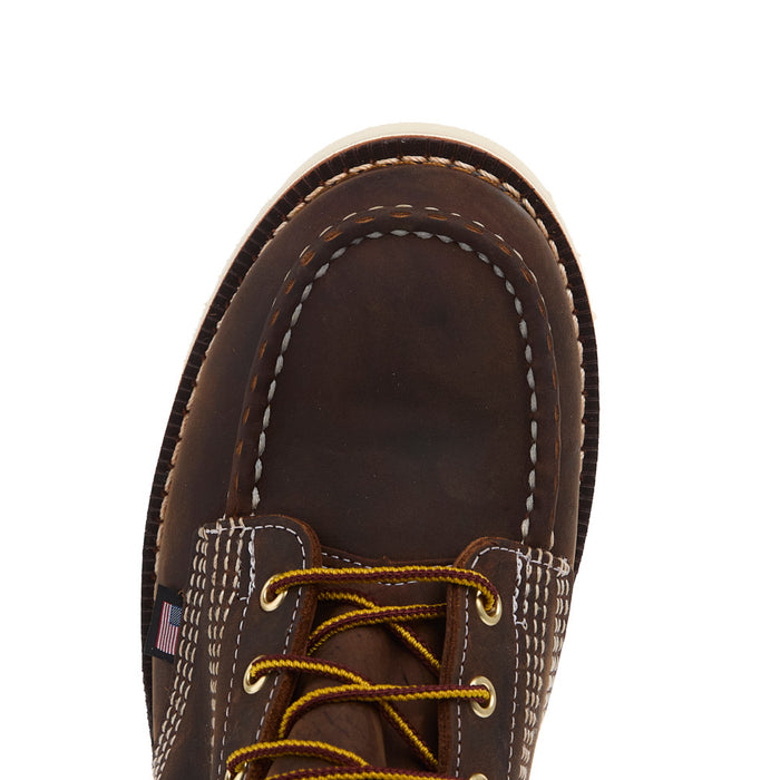 Thorogood Men's Heritage Brown 6In Soft Moc Toe Work Boot