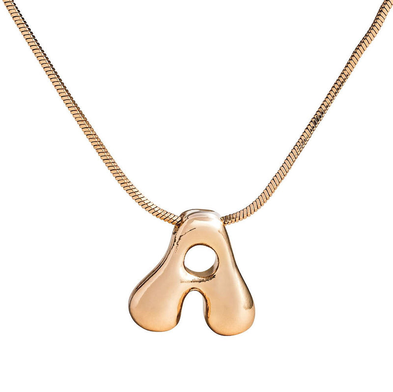 Mud Pie A Initial Necklace