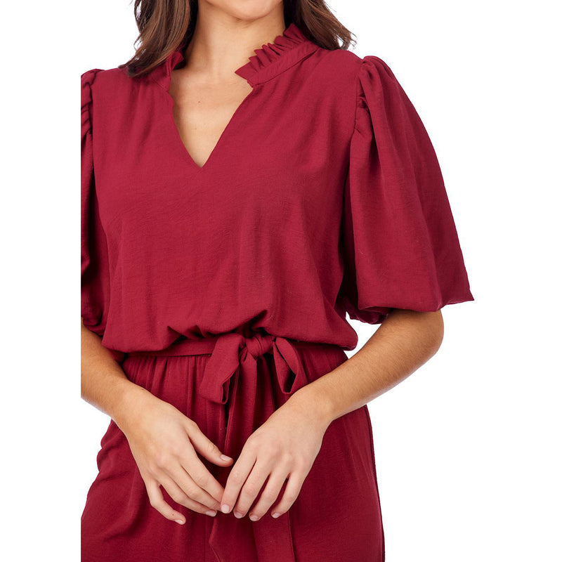 Mud Pie Women's Berry Annalise Jumpsuit