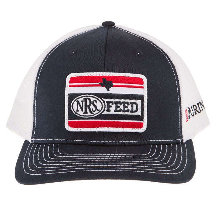 NRS Feed Purina Navy and White Texas Cap