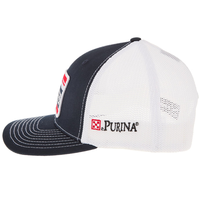 NRS Feed Purina Navy and White Texas Cap
