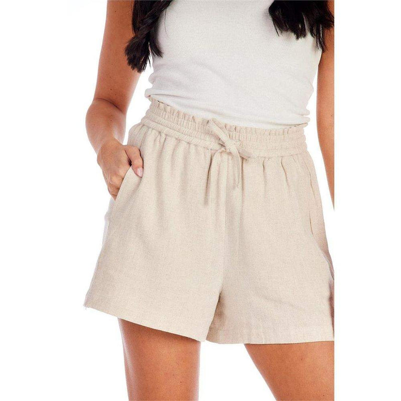 Mud Pie Women's Tan Lyra Shorts