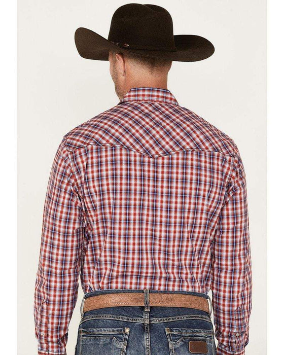 Wrangler Men's 20X Competition Advanced Comfort Plaid Snap Shirt
