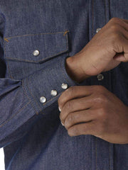 Wrangler Mens FR Flame Resistant Long Sleeve Twill Work Shirt
