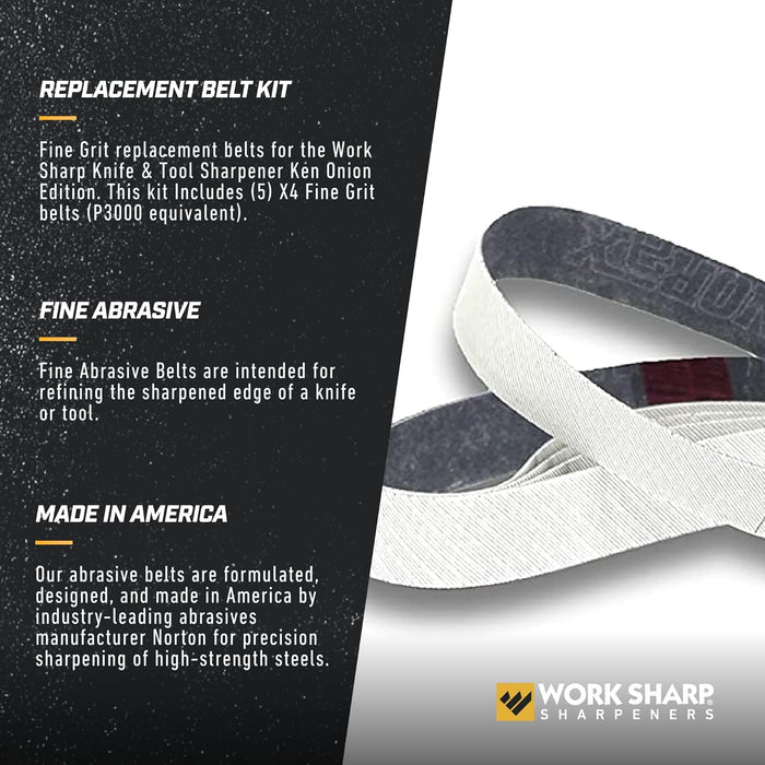Work Sharp White X4 Grit Belt for the Ken Onion Edition