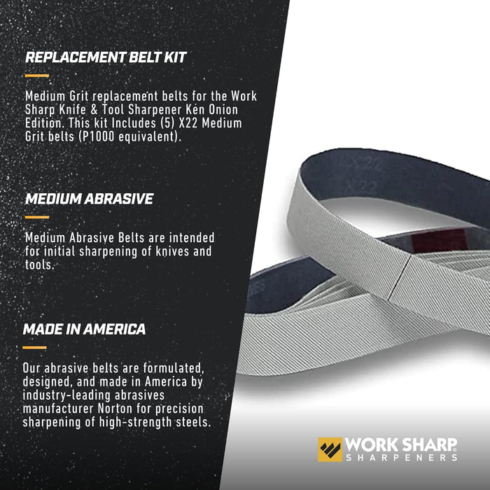 Work Sharp Grey X22 Grit Belt for the Ken Onion Edition
