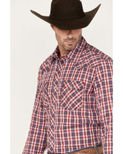 Wrangler Men's 20X Competition Advanced Comfort Plaid Snap Shirt