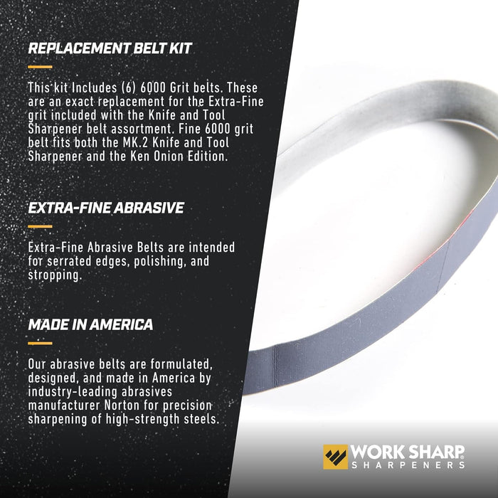 Work Sharp WSKTS & KO Fine 6000 Grit Belt Accessory Kit