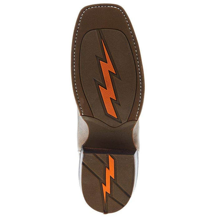 Old West Youth Cactus Light Brown Cutter Toe with Rubber Outsole Boot