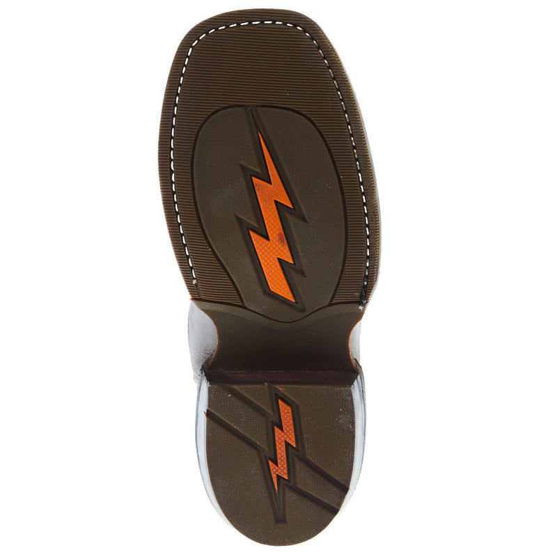 Old West Childrens Cactus Light Brown Cutter Toe with Rubber Outsole Boot