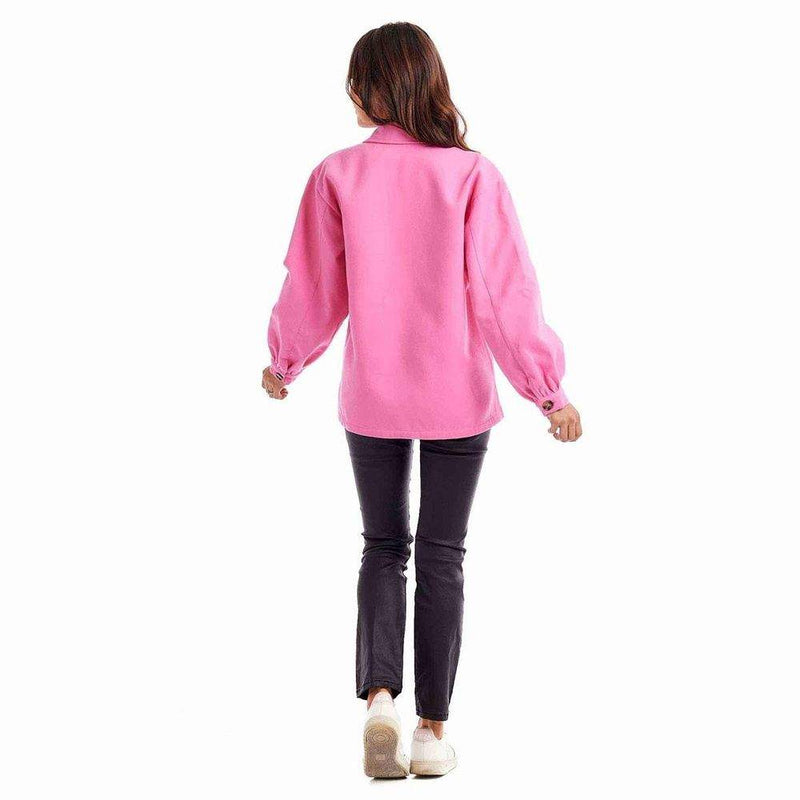 Mud Pie Women's Pink Whitman Shacket