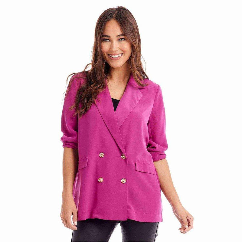 Mud Pie Women's Pink Wynn Blazer