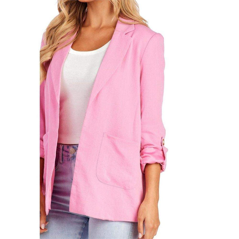 Mud Pie Women's Pink Lyra Blazer