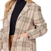 Mud Pie Women's Cream Houndstooth Bynes Blazer