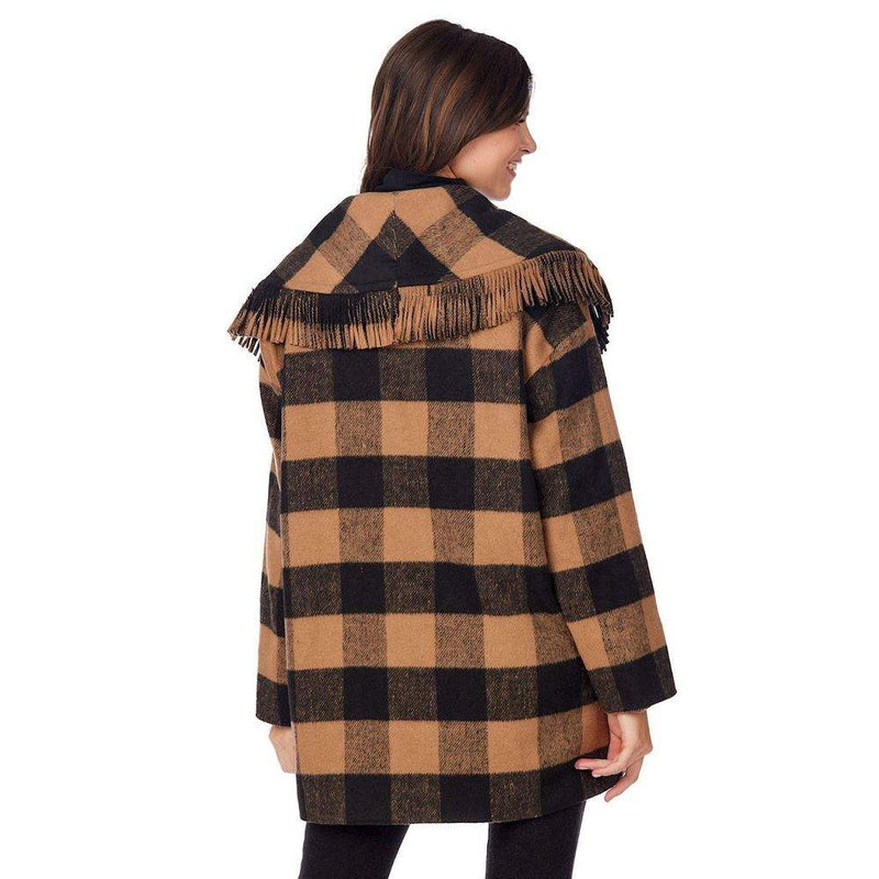 Mud Pie Women's Hartford Fringe Coat