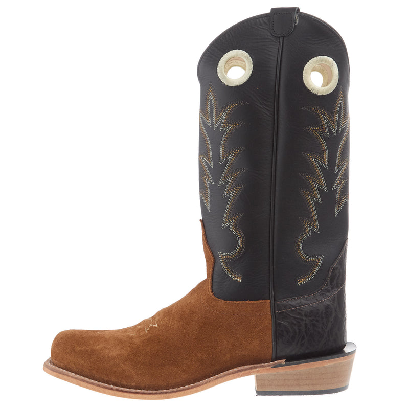 Old West Youth Light Brown Suede w/ Black Heel Counter and Leather Sole