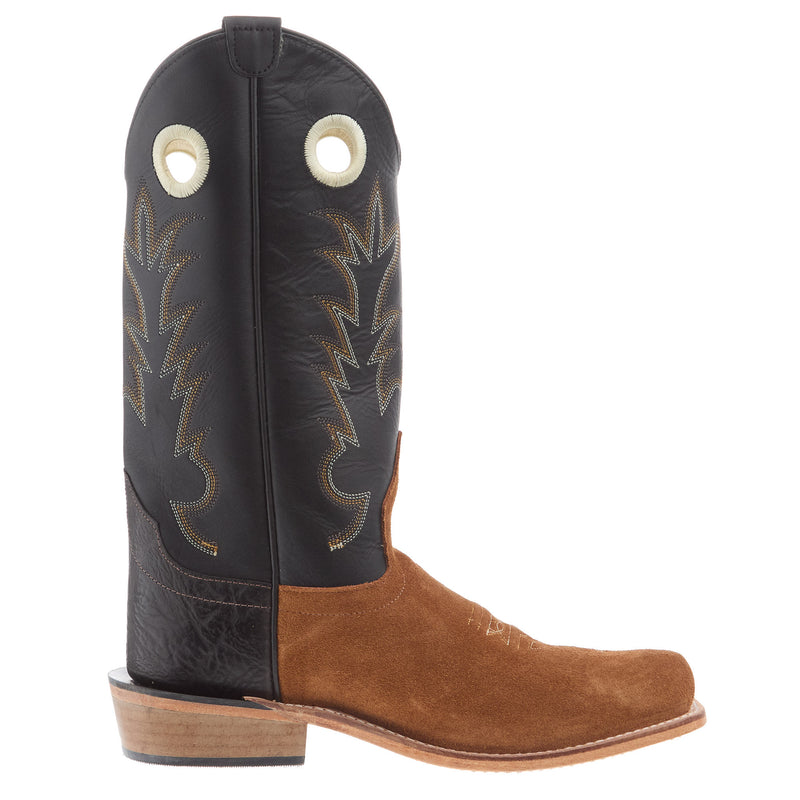Old West Youth Light Brown Suede w/ Black Heel Counter and Leather Sole