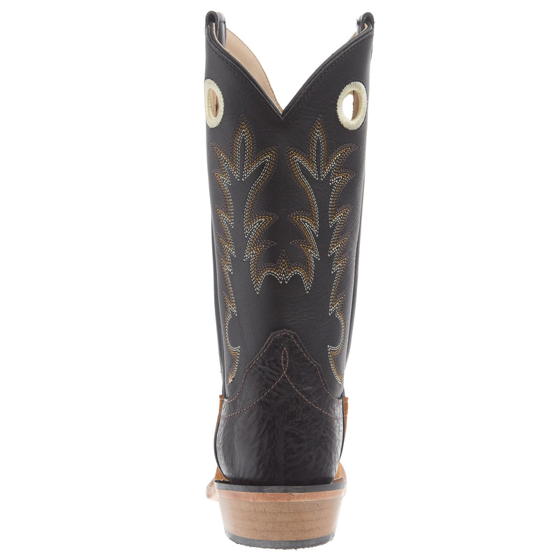 Old West Children`s Light Brown Suede w/ Black Heel Counter and Leather Sole