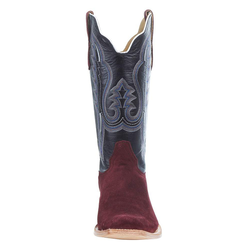 R Watson Boots Men`s Rhubarb Roughout 13` Black Sinatra Top Cutter Toe Boot