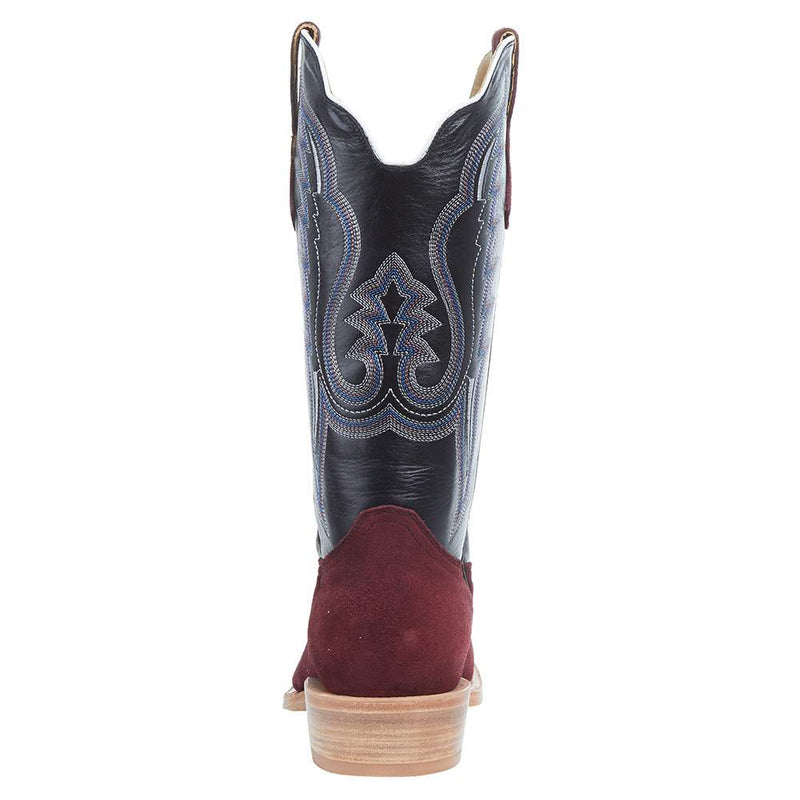R Watson Boots Men`s Rhubarb Roughout 13` Black Sinatra Top Cutter Toe Boot