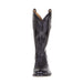 Tony Lama Men's Black Hermoso Full Quill Ostrich 13in. Black Top Cowboy Boots