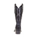 Tony Lama Men's Black Hermoso Full Quill Ostrich 13in. Black Top Cowboy Boots
