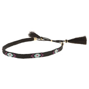 Horsehair 5 Strand W/Beaded Black Hat Band