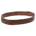 1" Brown Leather Scroll W/Buckle Hat Band