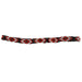 5/8" Beaded Stretch Red/White Hat Band