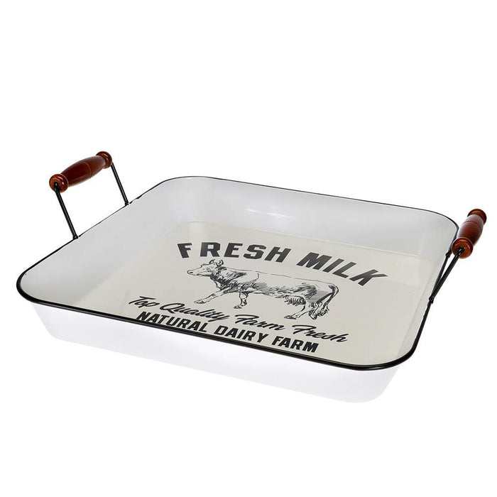 Panacea Milkhouse Square Serving Tray