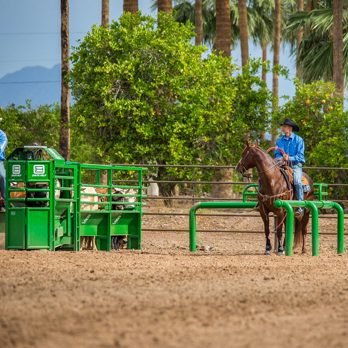 Chute Help Pivoting Adjustable Roping Box