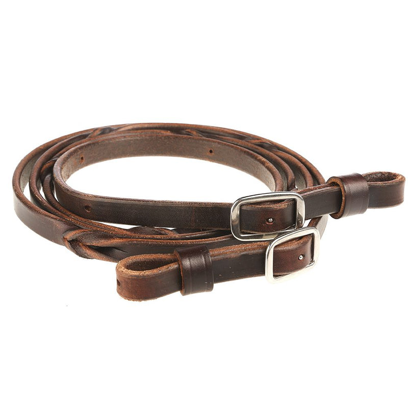 5/8in Barrel Reins With Blood Twists