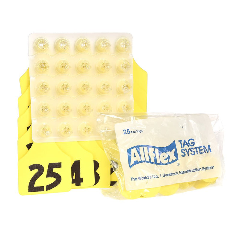 Allflex Large Yellow Ear Tags 1-25