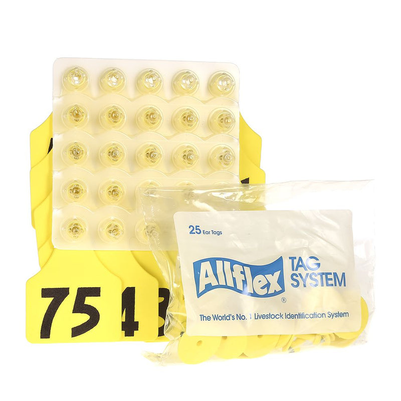 Allflex Large Yellow Ear Tags 51-75