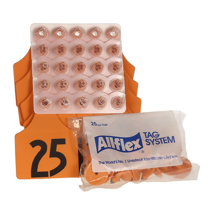 Allflex Orange Maxi 1-25 Tags
