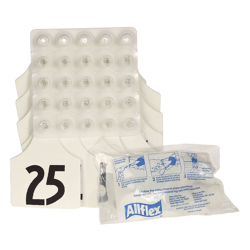Allflex White Maxi 1-25 Tags