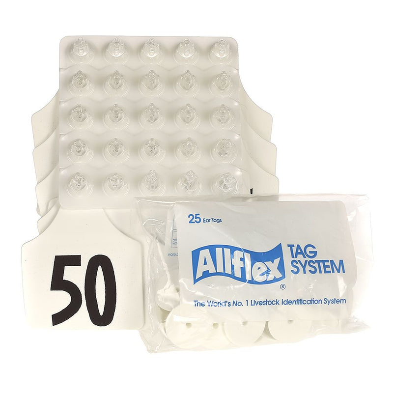 Allflex White Maxi 26-50 Tags