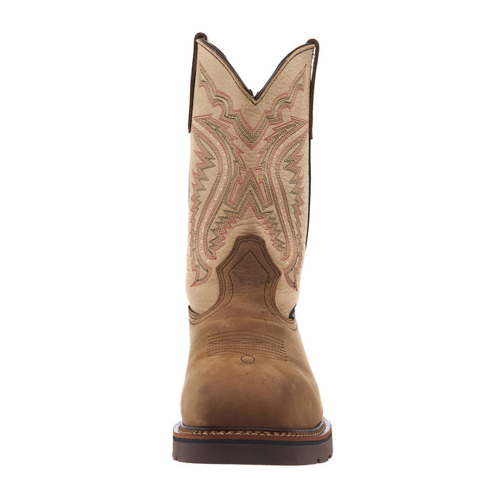 Thorogood Men's Western Work Crazy Horse 11In Brown Waterproof Nano Square Toe Work Boot