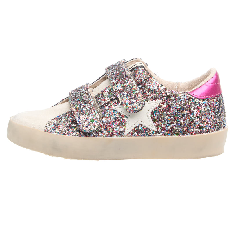 Shu Shop Toddlers Sunny Multi Sparkle Velcro Sneaker