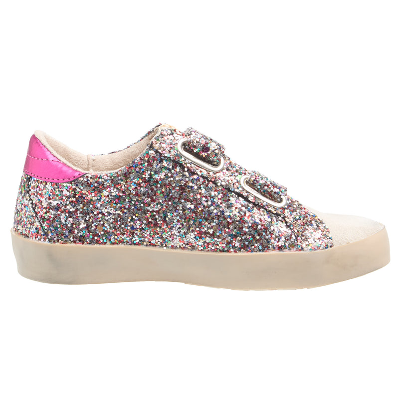 Shu Shop Toddlers Sunny Multi Sparkle Velcro Sneaker