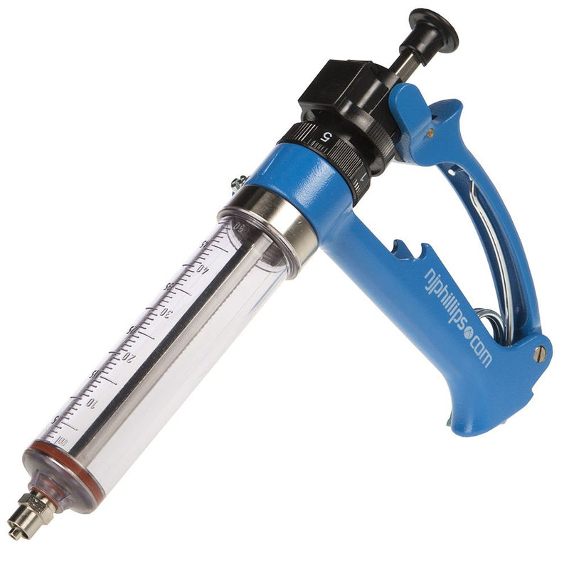 50 mL Semi Automatic Repeating Metal Syringe
