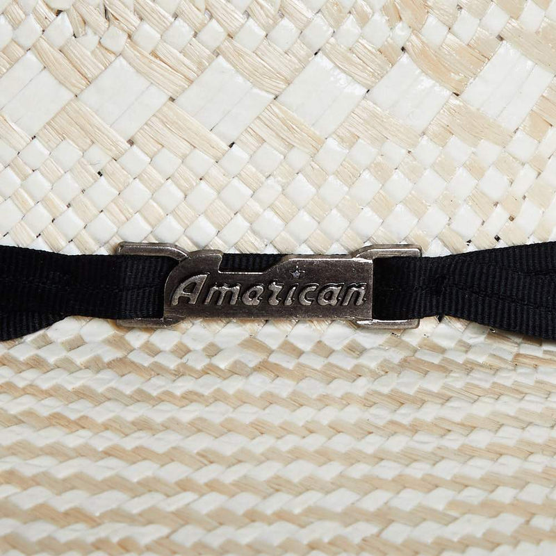 American Hats Poli Rope Tan & Natural Straw 5in. Brim Open Crown Cowboy Hat