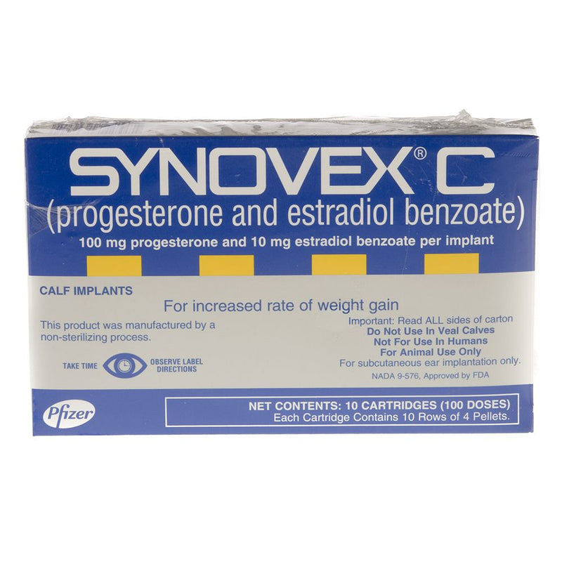 Synovex C Implants 100 Count