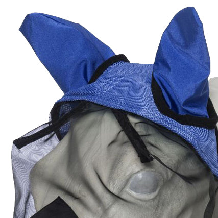 Tough 1 Royal Blue Comfort Mesh Fly Mask with Ears Removable Nose Piece